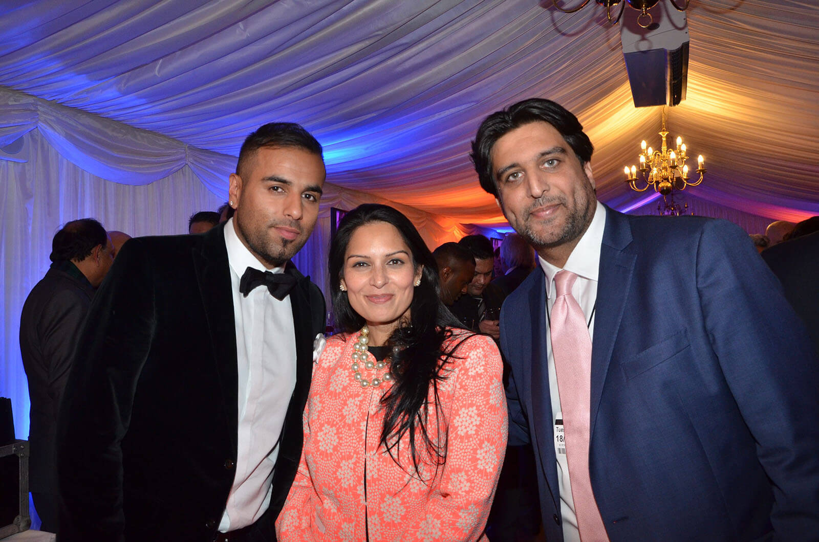 H Dhami, Priti Patel MP, Tony Lit MD Sunrise Radio.JPG